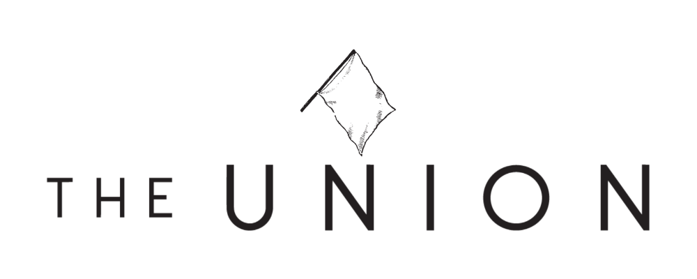 The Union logo black wordmark:flag